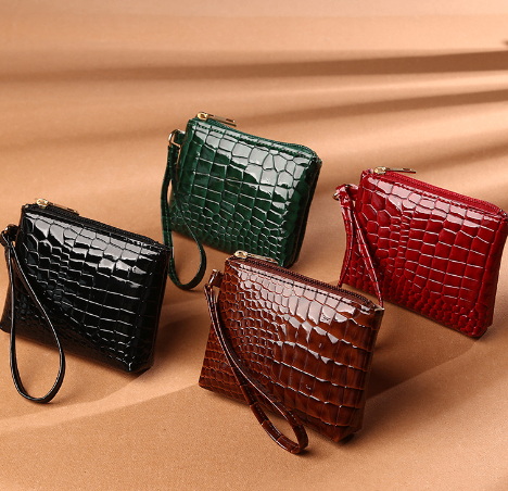 Solid Color PU Clutch Purse Bag