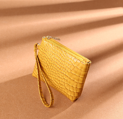 Solid Color PU Clutch Purse Bag