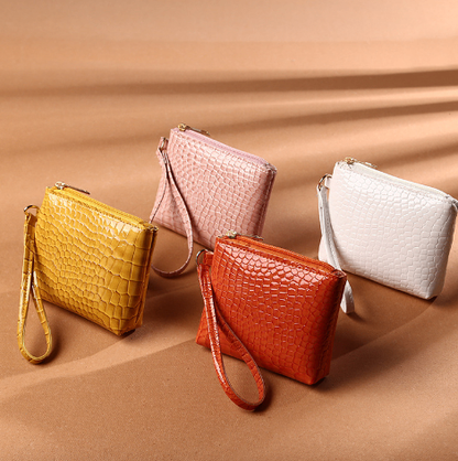 Solid Color PU Clutch Purse Bag